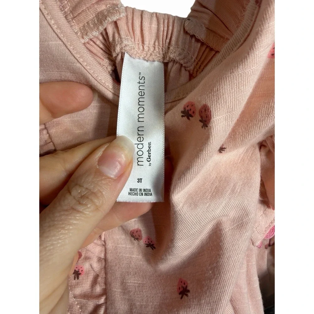 modern moments gerber toddler girls dress size 3T pink‎ sleeveless summer tank